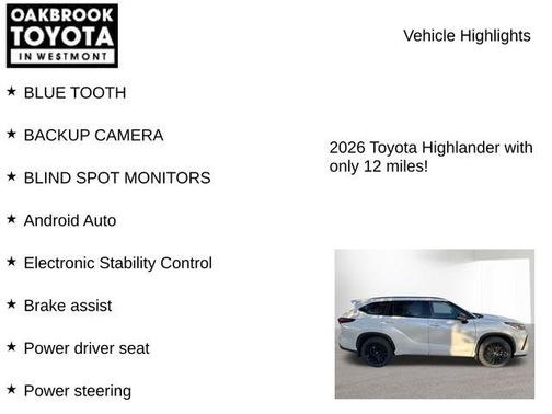 2026 Toyota Highlander XSE