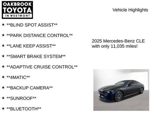 Graphite Grey Metallic 2025 Mercedes-Benz CLE 300 4MATIC Coupe