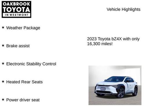 Wind Chill Pearl 2023 Toyota bZ4X Limited
