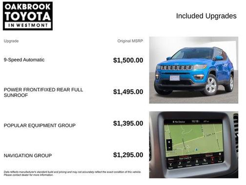 Laser Blue Pearlcoat 2018 Jeep Compass Latitude
