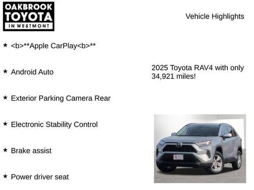 Silver Sky Metallic 2025 Toyota RAV4 XLE