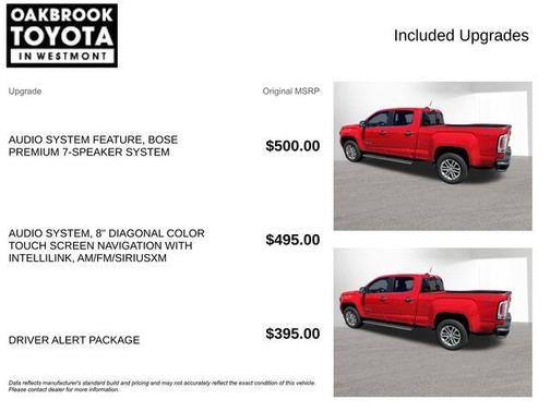 Cardinal Red 2015 GMC Canyon SLT