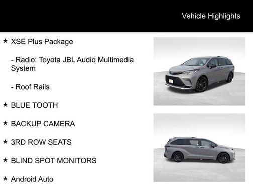 2025 Toyota Sienna XSE 7 Passenger