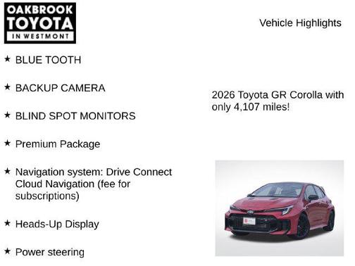 Supersonic Red 2026 Toyota GR Corolla Premium