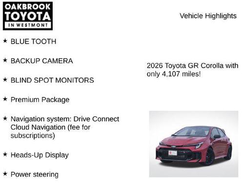 Supersonic Red 2026 Toyota GR Corolla Premium