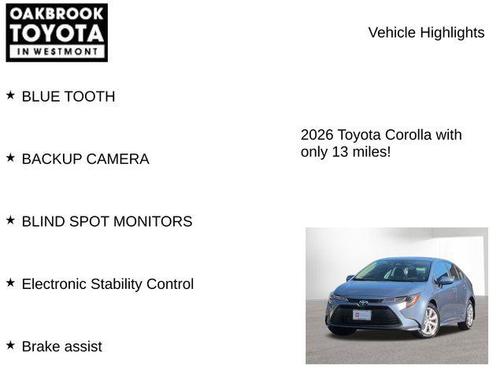 Celestite 2026 Toyota Corolla LE