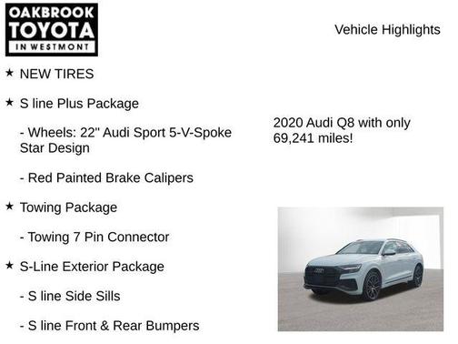Glacier White Metallic 2020 Audi Q8 55 Prestige