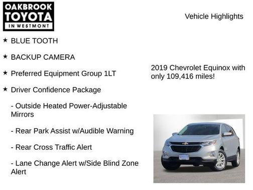 Silver Ice Metallic 2019 Chevrolet Equinox 1LT