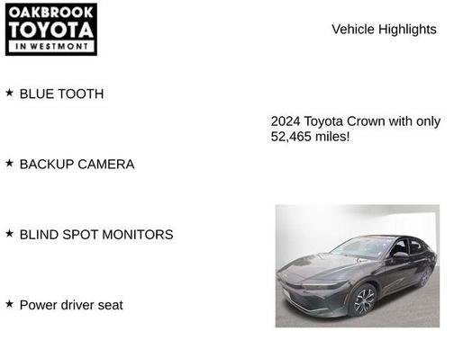 Black 2024 Toyota Crown XLE