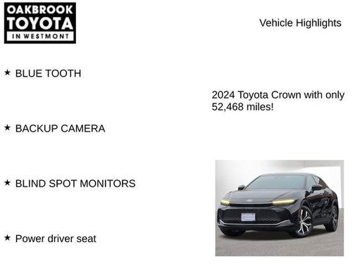 Black 2024 Toyota Crown XLE