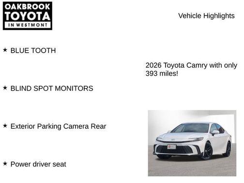 Ice Cap 2026 Toyota Camry SE