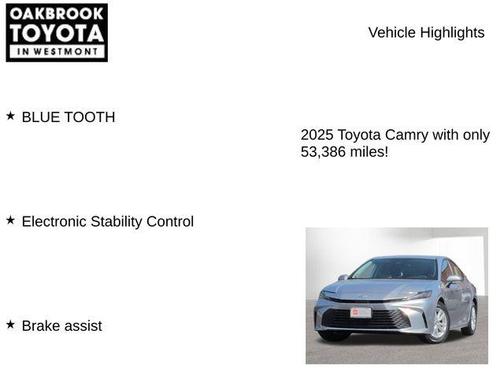 Celestial Silver Metallic 2025 Toyota Camry LE
