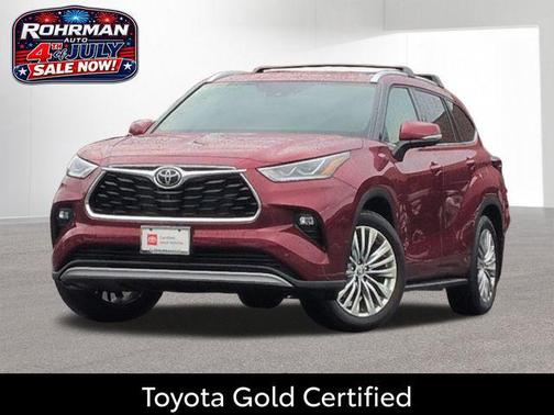Ruby Flare Pearl 2026 Toyota Highlander Hybrid Platinum