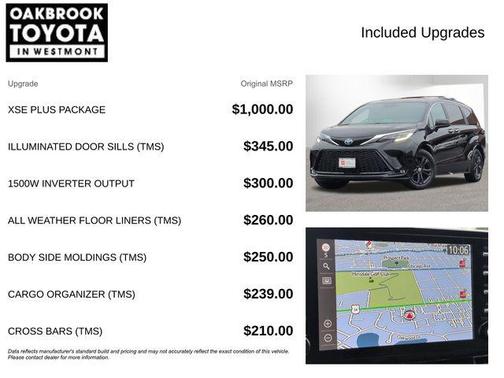 Midnight Black Metallic 2024 Toyota Sienna XSE 7 Passenger