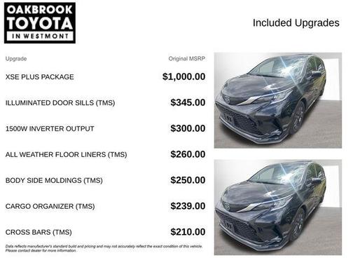 Midnight Black Metallic 2024 Toyota Sienna XSE 7 Passenger