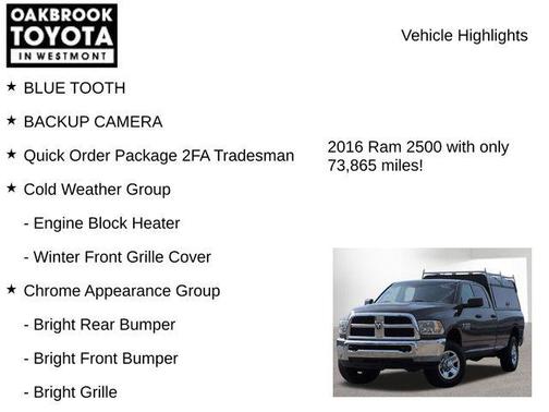 Granite Crystal Metallic Clearcoat 2016 RAM 2500 Tradesman