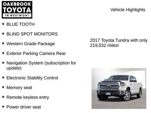 Super White 2017 Toyota Tundra 1794 Edition