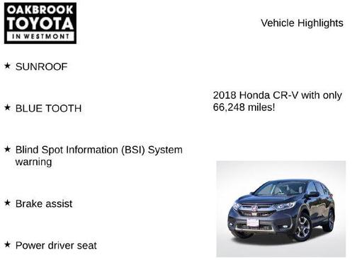 Obsidian Blue Pearl 2018 Honda CR-V EX