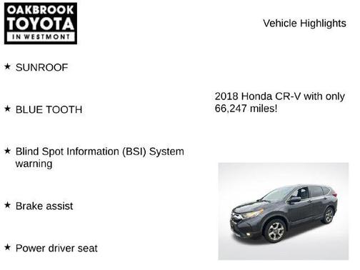 Obsidian Blue Pearl 2018 Honda CR-V EX