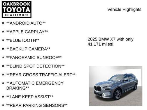 Skyscraper Grey Metallic 2025 BMW X7 xDrive40i