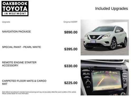 Pearl White 2017 Nissan Murano S