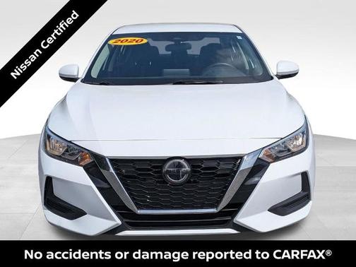 Cloud White 2020 Nissan Sentra SV