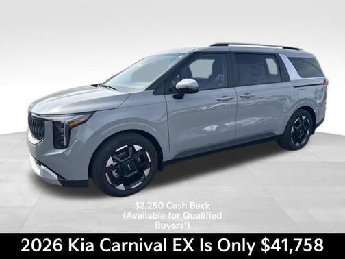 Ceramic Silver 2026 Kia Carnival EX