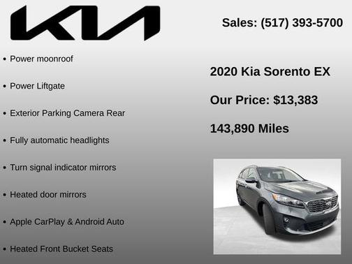 Gravity Gray 2020 Kia Sorento EX