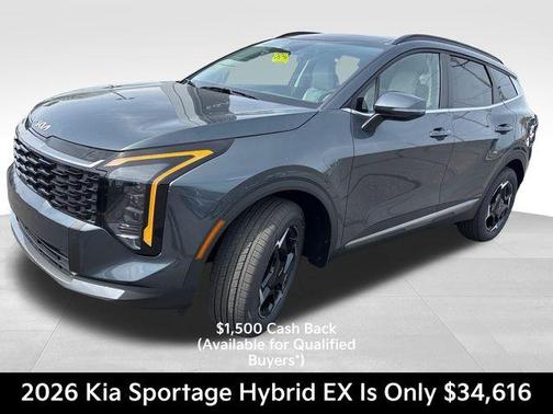 Gravity Gray 2026 Kia Sportage Hybrid EX