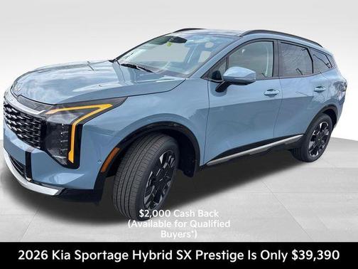 Heritage Blue 2026 Kia Sportage Hybrid SX-Prestige