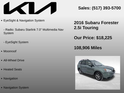 2016 Subaru Forester 2.5i Touring