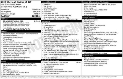 2016 Chevrolet Equinox LT