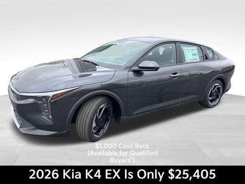 Gray 2026 Kia K4 EX