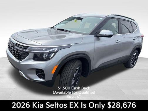 Steel Gray 2026 Kia Seltos EX
