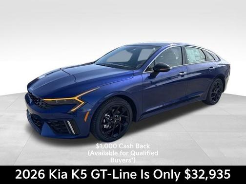 Blue 2026 Kia K5 GT-Line