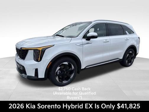 Snow White Pearl 2026 Kia Sorento Hybrid EX