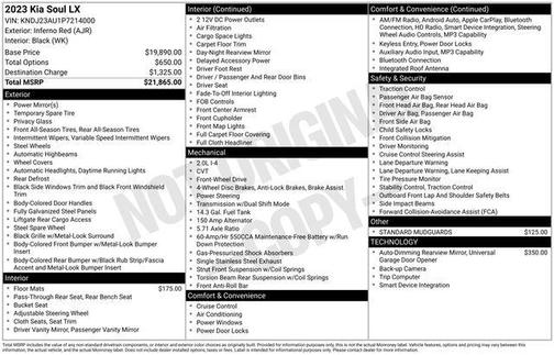Inferno Red 2023 Kia Soul LX
