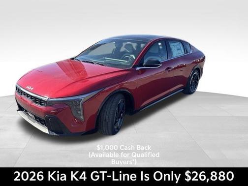 Currant Red 2026 Kia K4 GT-LINE