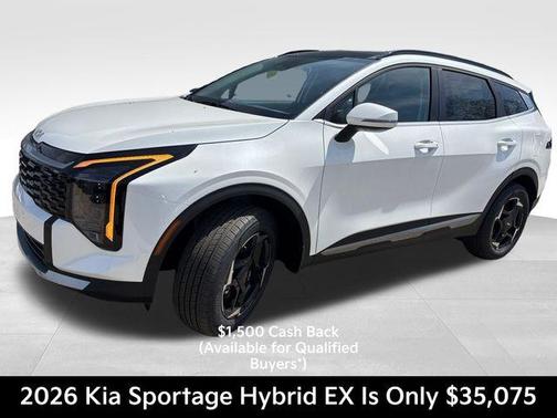 Snow White Pearl 2026 Kia Sportage Hybrid EX