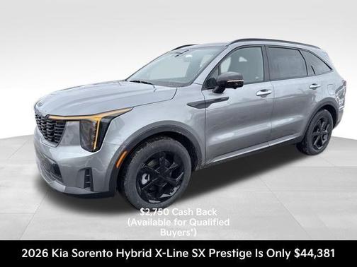 Steel Gray 2026 Kia Sorento Hybrid X-LINE SX PRESTIGE