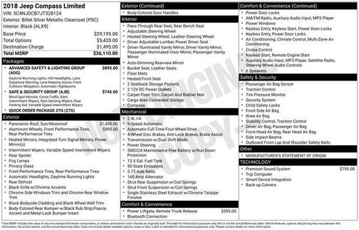 2018 Jeep Compass Limited