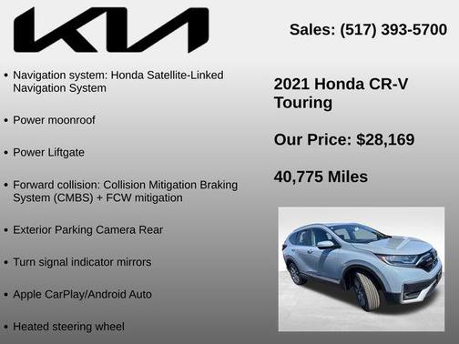 Lunar Silver Metallic 2021 Honda CR-V Touring