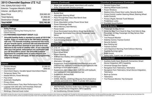 2013 Chevrolet Equinox LTZ