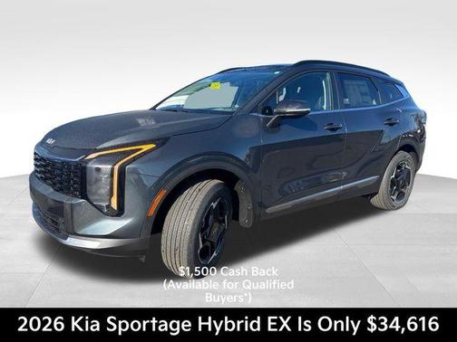 Gravity Gray 2026 Kia Sportage Hybrid EX
