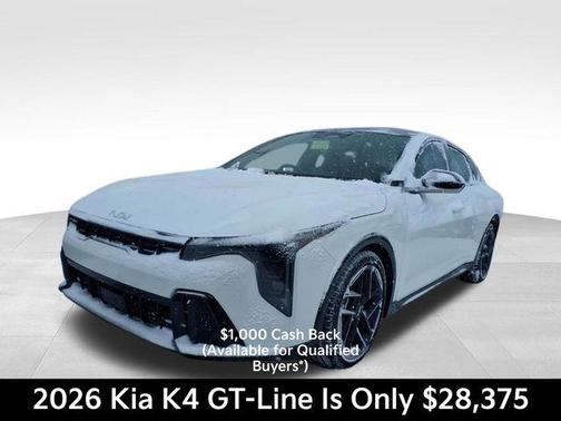Snow White Pearl 2026 Kia K4 GT-LINE