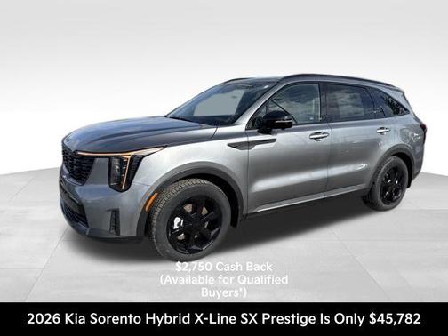 Steel Gray 2026 Kia Sorento Hybrid X-LINE SX PRESTIGE