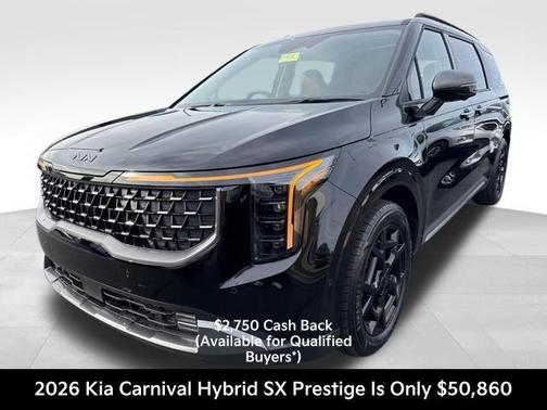 Aurora Black Pearl 2026 Kia Carnival Hybrid SX Prestige