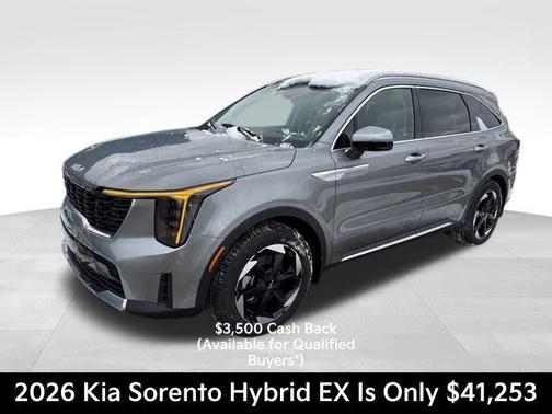 Steel Gray 2026 Kia Sorento Hybrid EX