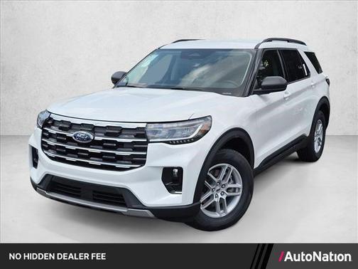 Star White Metallic Tri-Coat 2026 Ford Explorer Active