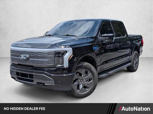Agate Black Metallic 2025 Ford F-150 Lightning LARIAT